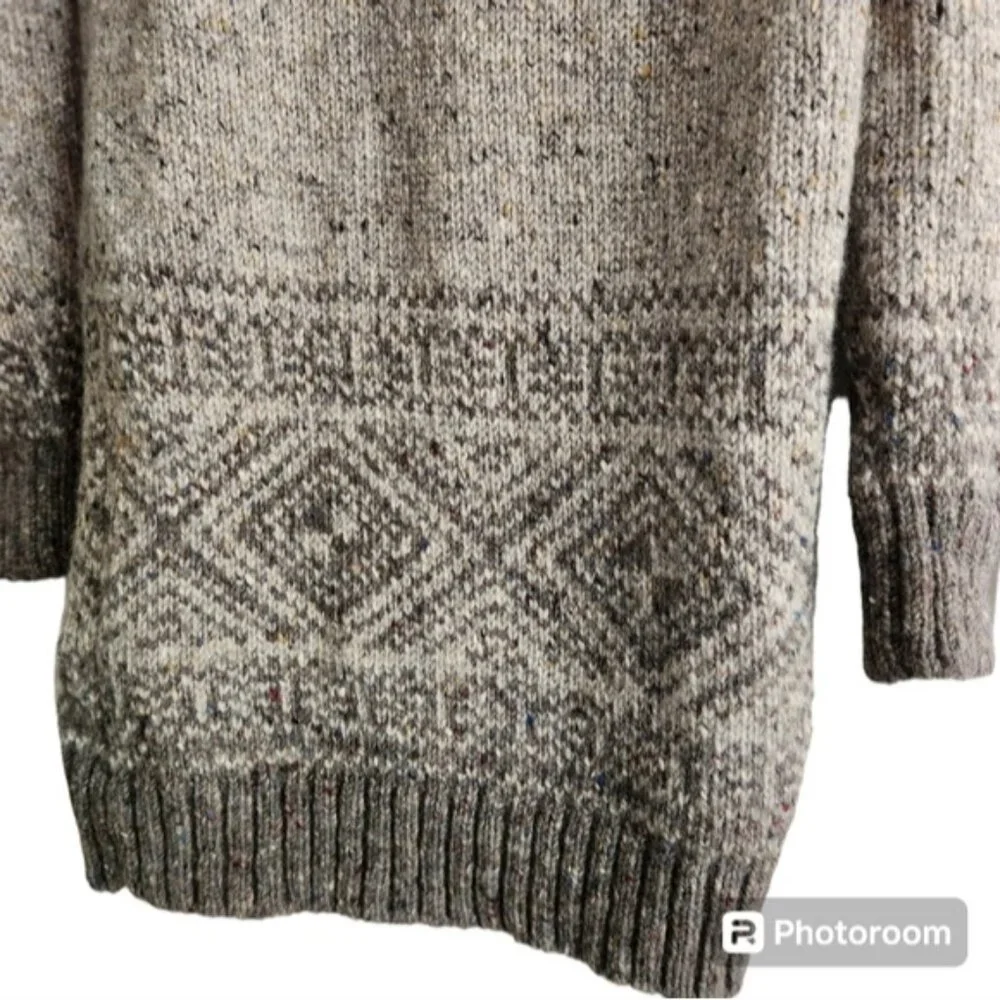 Inis Crafts Wool hooded Cardigan sweater size medium - Picture 4 of 11